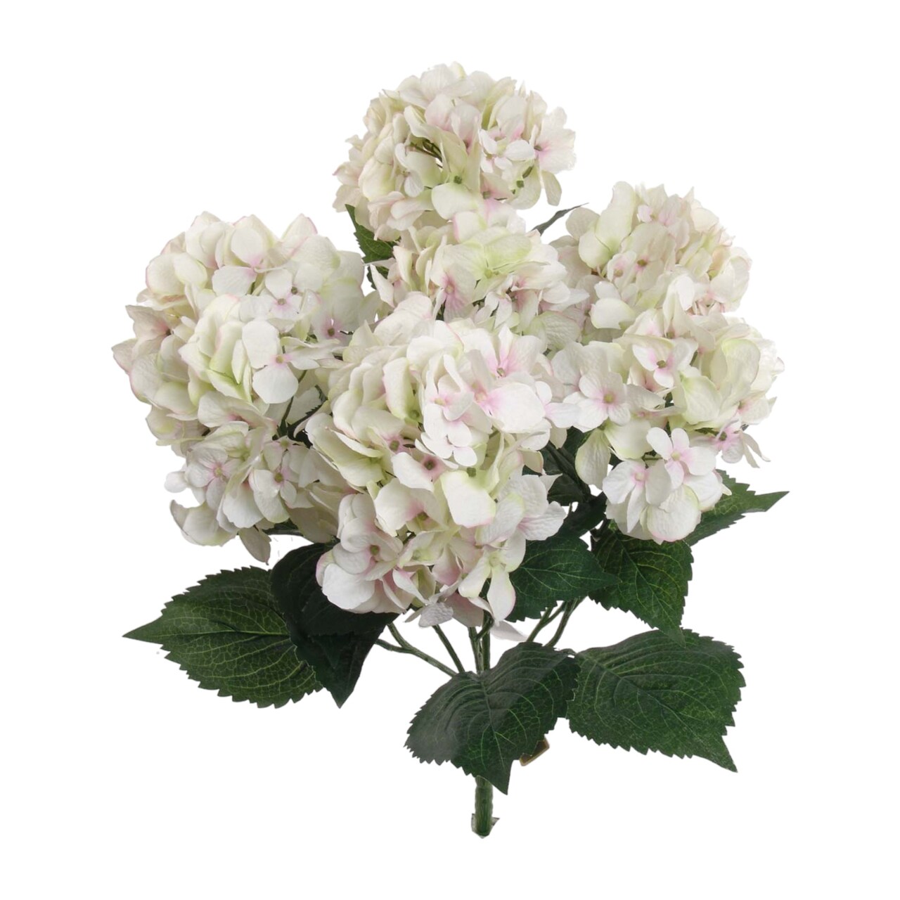 20" Hydrangea Bush - 7 Silk Flowers with Lifelike Leaves, Artificial Greenery, Perfect for Home, Office & Wedding Décor - Spring & Year-Round Accent, Floral Home by Artificial Flowers